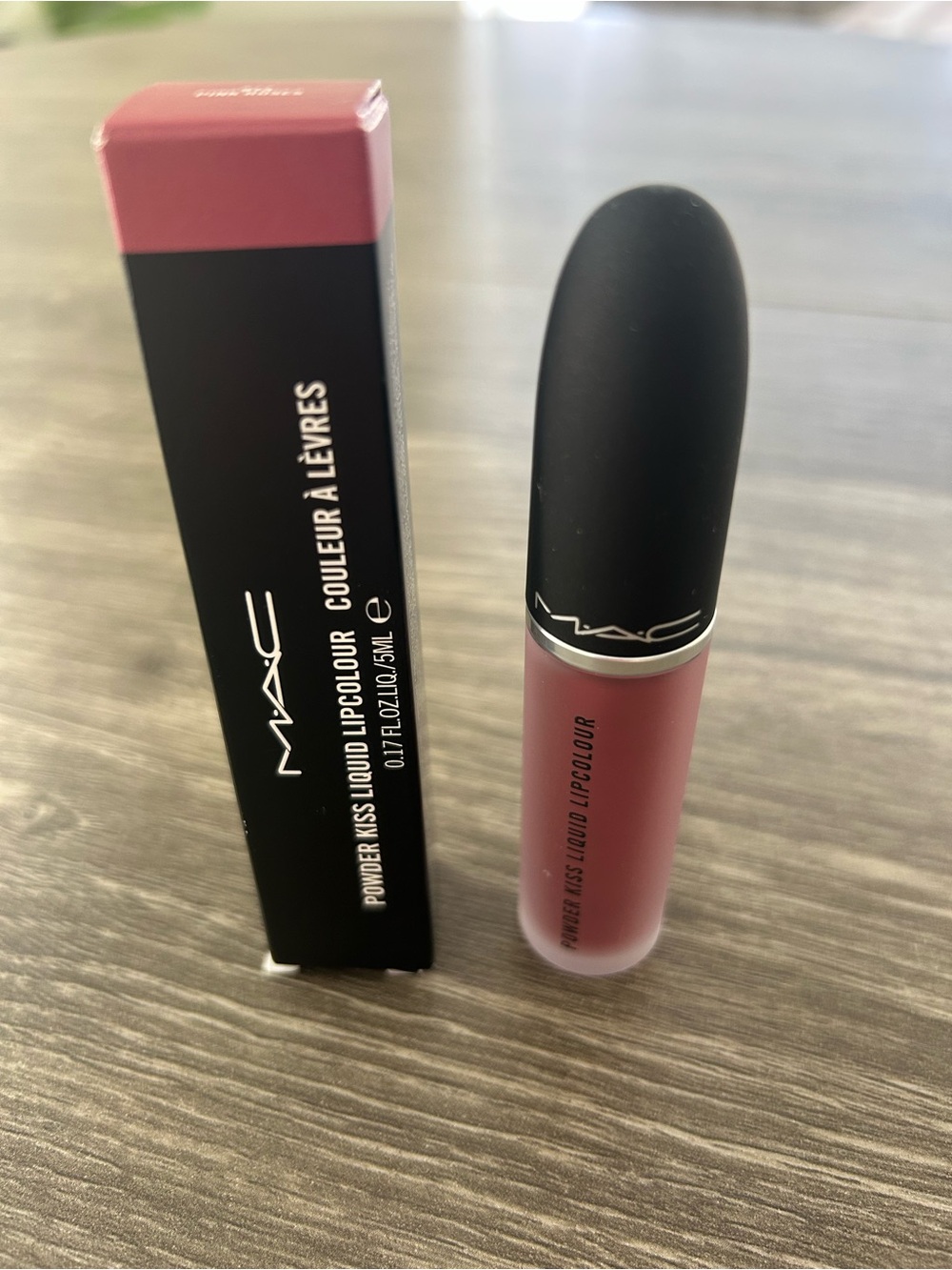 MAC Powder Kiss Liquid Lipcolour. 0.17 Fl. NEW. 973 pink roses color